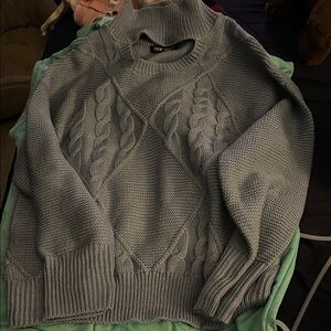 NWOT Steve Madden Blue Knit Sweater